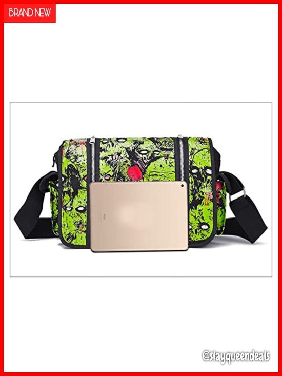 Gothic Canvas Backpack Printed Skull Tote Bag Tablet